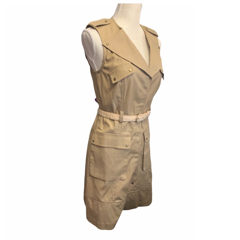 Cynthia Steffe Beige Belted Mini Dress - Picture 4 of 14